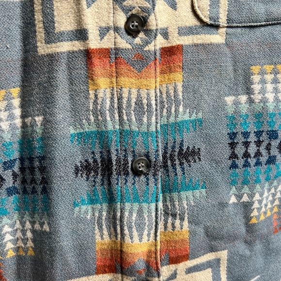 Pendleton jacquard lodge shirt virgin wool Size M - Picture 2 of 9